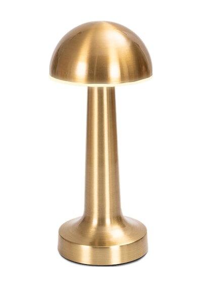 Noas Yl86-1230 Atina Gold Üç Renkli Dokunmatik Masa Lambası - Şarjlı Dimlenebilir Type-c Altın