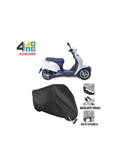 Falcon Soft 50 Motosiklet Brandası ( Kilit Uyumlu - Siyah