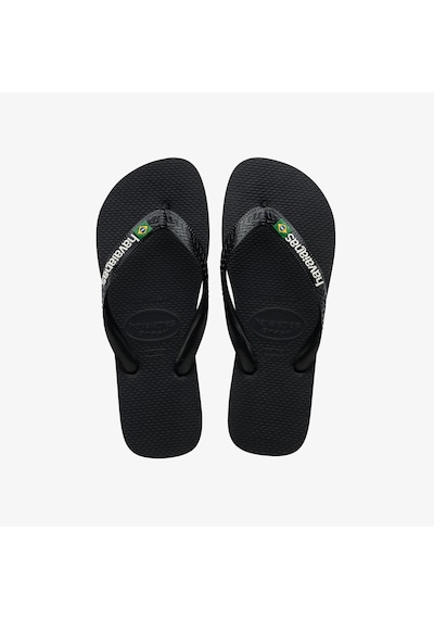 Havaianas Brasil Logo Erkek Siyah Terlik 4110850 Siyah