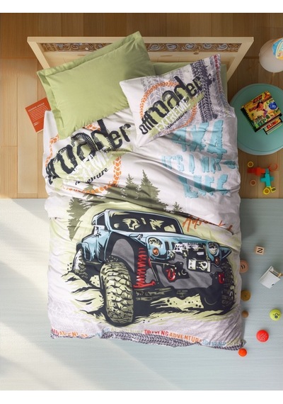 Cotton Box Rf Junior-adventure Yeşil- Tek Kişilik Nevresim Takımı