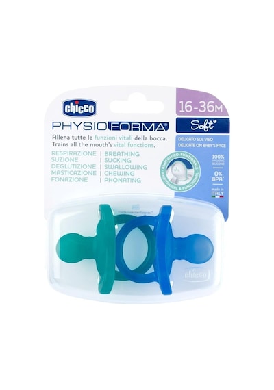 Chicco Physioforma Soft 2'li Silikon Emzik 16-36 Ay Erkek
