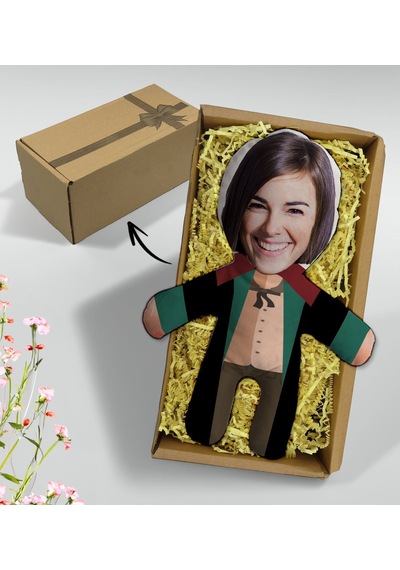 Bk Gift  Kutusunda Kişiye Özel Fotoğraflı Kadın Avukat Tasarımlı Bebek Yastık, Arkadaşa , Sevgiliye , Doğum Günü si