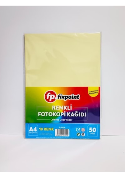 Aksiyon Global Fotokopi Kağıdı Renkli 50 Adet 1 Paket