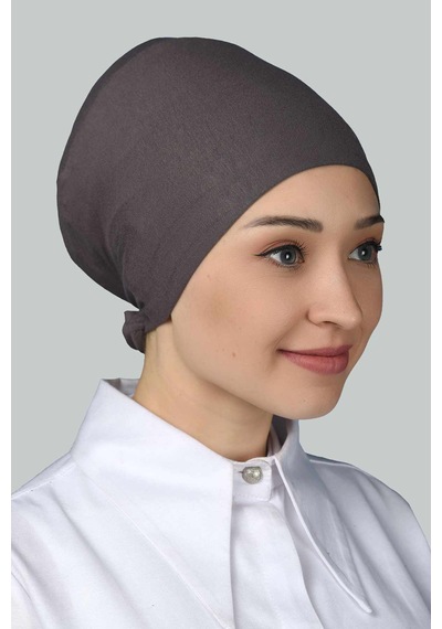 Altobeh Kadın Pratik Dikişsiz Bağcıklı Kaymayan Tesettür Penye Bone - Koyu Vizon Altobeh Kadın Pratik Dikişsiz Bağcıklı Kaymayan Tesettür Penye Bone - Koyu Vizon
