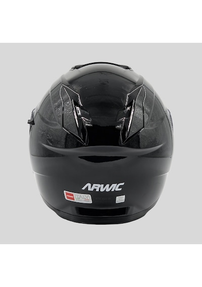 Arwic AR935 Parlak Çene Açılır Ece-R 22.06 Motosiklet Kaskı Siyah