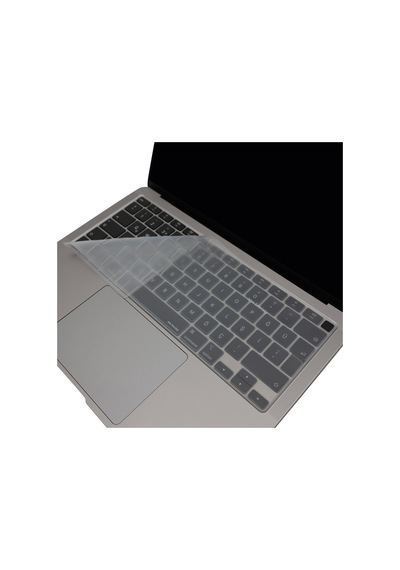 Apple Uyumlu MacBook Air M1 13.3inç Klavye Koruyucu Touchıd'li Us-abd İngilizce A2179 A2337 İle Şeffaf