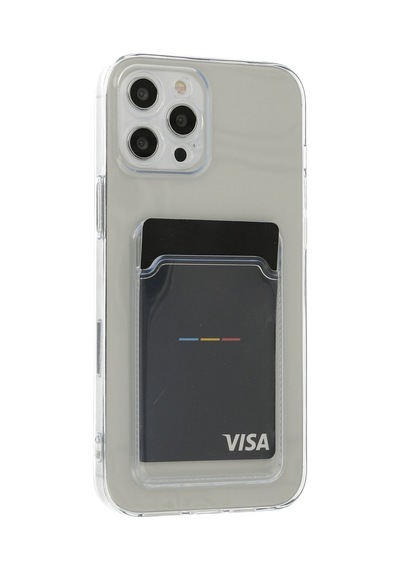 Apple iPhone Uyumlu   12 Pro Max Kılıf Kart Şeffaf Silikon - Şeffaf Şeffaf