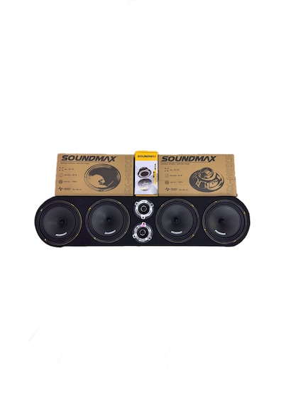 Soundmax Sx-m81xs 20cm Midrange İki Takım Tweeter Üniversal Pandizotlu Tanesi 180w 90rms