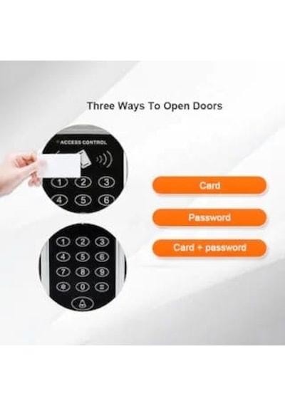 Sonex Rfid Şifreli Kapı Kilidi - Su Koruyucu Kılıf + 10 Tag + 10 Kart