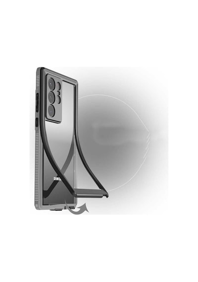 Zore Galaxy S22 Ultra Uyumlu 1-1 Su Geçirmez Uyumlu-siyah Siyah