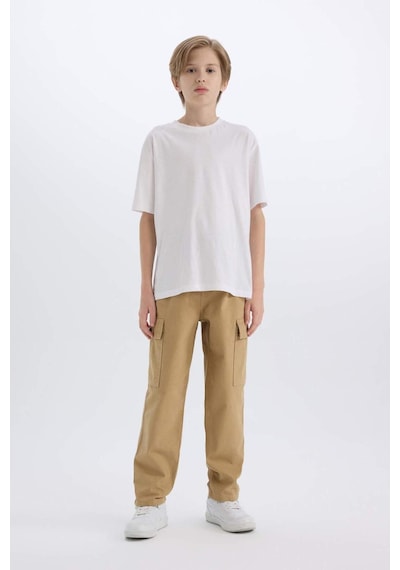 DeFacto Erkek Çocuk Loose Fit Standart Paça Gabardin Pantolon D3406A825SPBG739