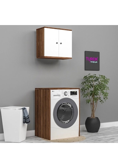 Feza Çok Amaçlı Makina Üstü Dolap Mdf Siyah Feza Çok Amaçlı Makina Üstü Dolap Mdf Siyah