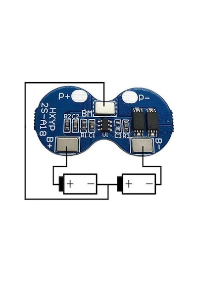 2s 4a Lityum Batarya Bms Koruma Kartı 18650 Lityum Lion Pil Akü 2s 7.4v 4a Bms Protection Board