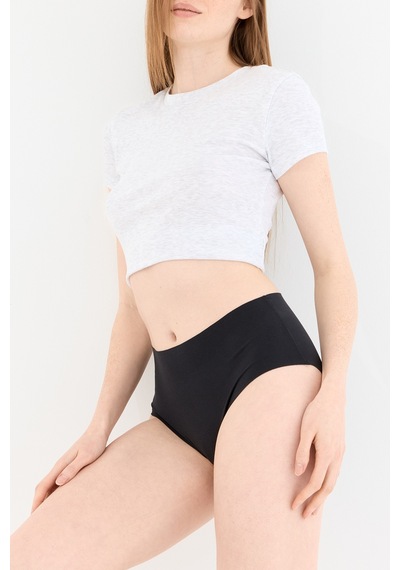 Naphor Shade Dikişsiz Yüksek Bel Slip Külot Siyah Siyah