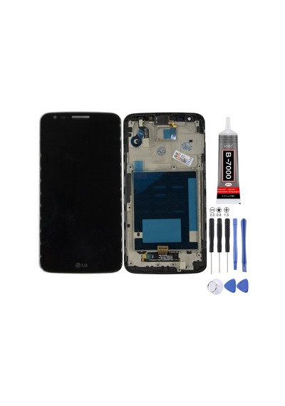 Lg D802 G2 Uyumlu Lcd Ekran Çıtalı Siyah + Montaj Kiti