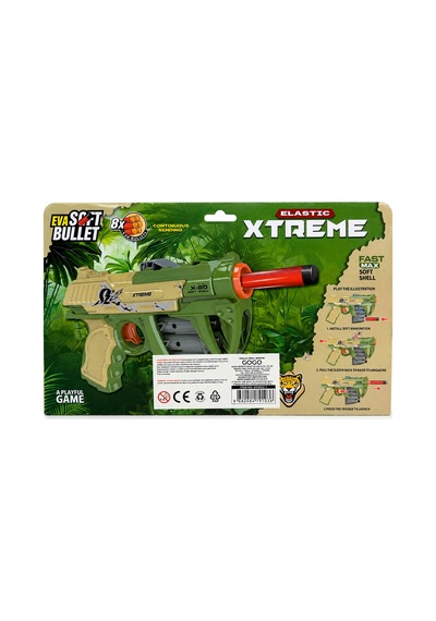 8 Dart Mermili Sünger Mermi Atan Oyuncak Tabanca Revolver Modeli 3+ Yaş