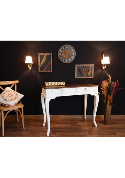 Wooding 120 Cm Çekmeceli Masif Beyaz Ceviz Dresuar (548588398) Ceviz