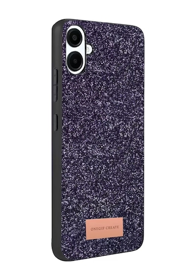 Onegif Samsung Galaxy A07 4g Uyumlu Bright Simli Kapak - Derin Mor