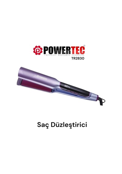 Powertec TR-501 Profesyonel Saç Kurutma Makines Pembe + TR-2830 Iontech Saç Düzleştirici