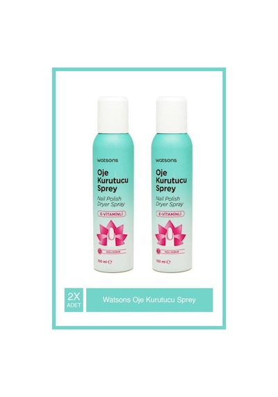 Watsons Oje Kurutucu Sprey 2 x 150 ML