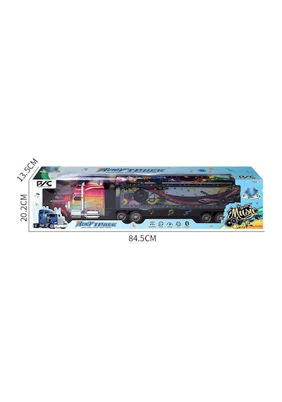 Royal Toys Şarjlı Kumandalı Hoparlör Dorseli Tır Wh8720 Mor Mor