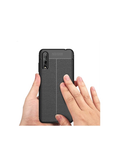 Huawei P Smart S (Y8P) Kılıf Deri Tarzı Niss Silikon Case