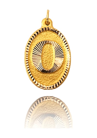 0.25 Gram 14 Ayar Altın O Harf Kolye Ucu