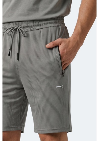 Slazenger Hyperbolt I Erkek Cepli Fıtness Koyu Gri Şort