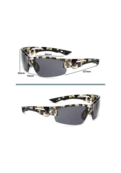 Omeniv Kamuflaj Gözlük Güneş Gözlüğü Gri Lens Sportif Outdoor