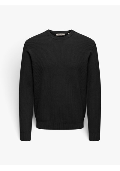 Only & Sons Onstobı Reg Ls Crew Knıt Erkek Siyah Kazak - 5044336