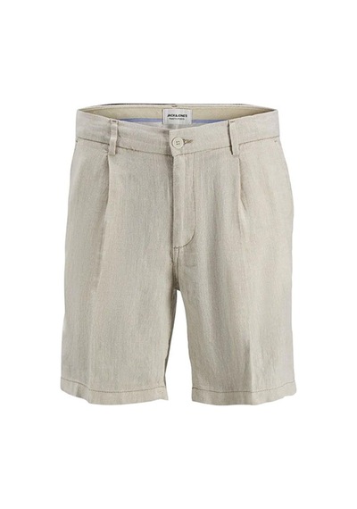 Jack & Jones Jack&jones Jpstace Jjcaıro Lınen Blend Erkek Şort 12252992-crockery Bej-bej Bej