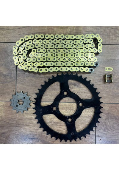 Tvs Apache Rtr 200 Zincir Dişli Seti Oringli Gold Sarı Zincir Supermoto