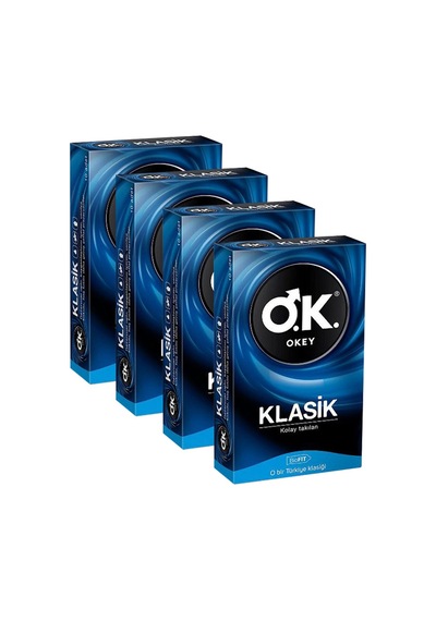 Okey Klasik Prezervatif 10'lu x 4