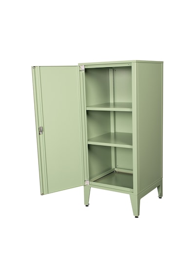 Alfafonet Ziglat Serisi Kilitli Metal Home Office Dolabı Metal Kapaklı Yeşil Ral 6018 450x1050x450 Mm