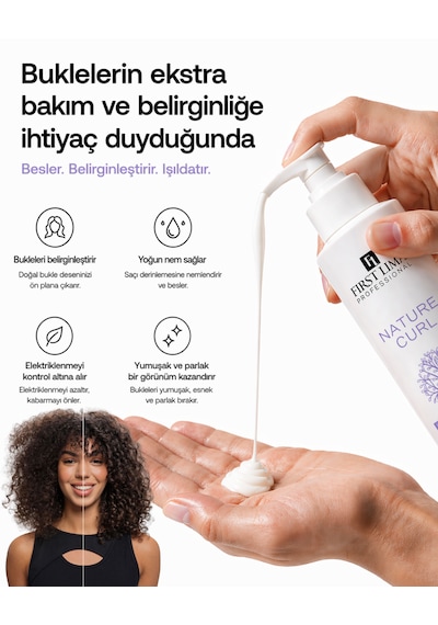Kıvırcık & Dalgalı Saçlar İçin Doğal Bukle Belirginleştirici Durulanmayan Krem 200 Ml