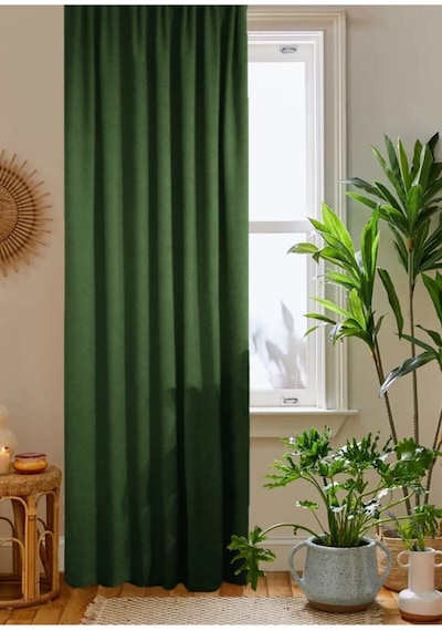 Home Color Home Yeşil Petek Kadife Dokulu Fon Perde Düz Dikişli Ekstrafor Büzgü 1.sınıf Kalite Diğer