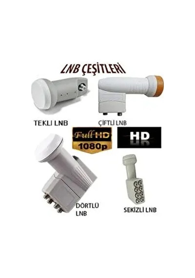 Technozi 4k Ultra Hd Universal Lnb Tekli Full Hd Çanak Anten Uydu Alıcı Başlığı
