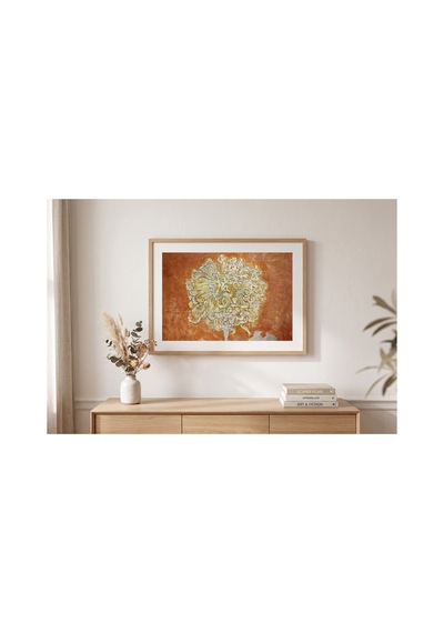 Mondrian Krizantem Çerçevesiz Poster 21x30 Cm A4 Tablo Modern Sanat Duvar Dekoru Mat Fotoğraf Kağıdı