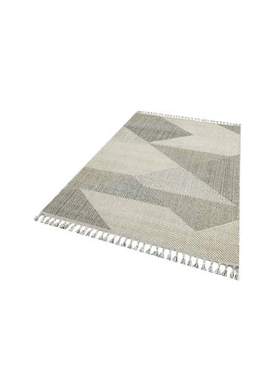 Soho Sh 08 Grey Multy Hav Vermeyen Özel Ipler Ile Üretilen Etnik Örgü Desenlere Sahip Makine Halısı
