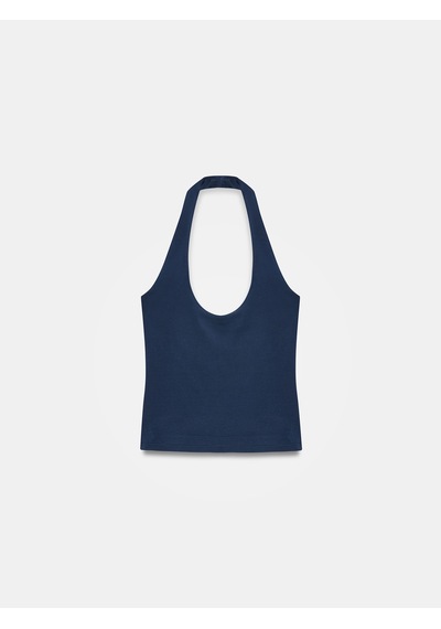 Dilvin 32726 Halter Yaka Top-k.lacivert