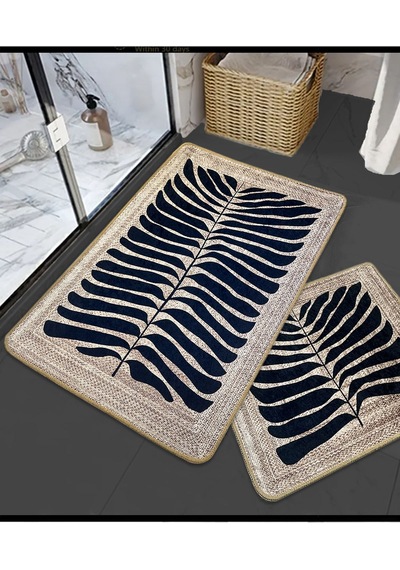 Mais Dolce Siyah 3'lü Set Banyo Paspası Djtbanyo Renkli