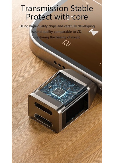 Livx Type C To Type C Ve Lightning 45w Hızlı Şarj Kulaklık Dönüştürücü Otgcl
