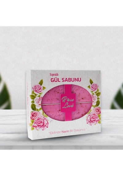 Rose Love Gül Yapraklı Banyo ve Güzellik Sabunu 80 G 4'lü