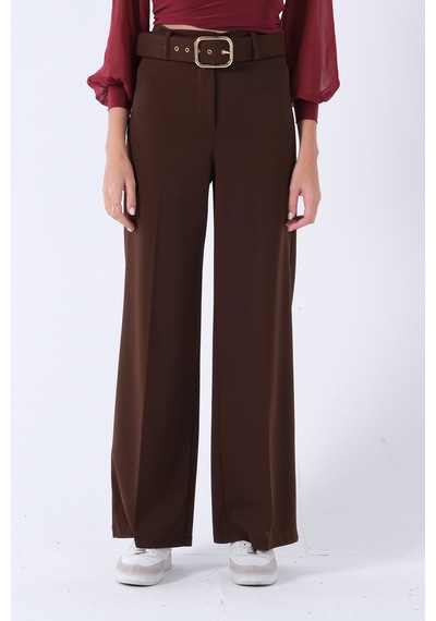 Feminist Kahve Bol Paça Pantolon 3974959
