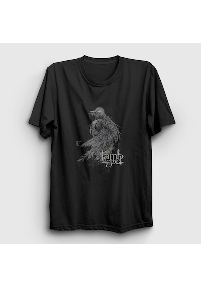 Presmono Unisex Ashes Lamb Of God T-shirt Siyah