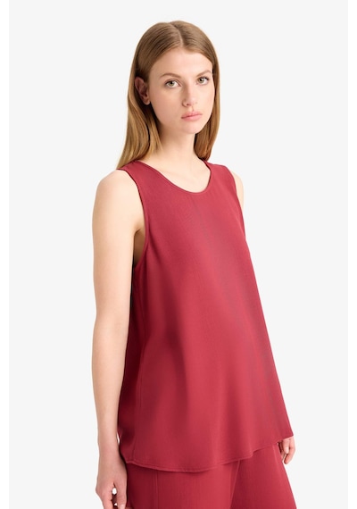 Defacto Regular Fit Yuvarlak Yaka Kolsuz Plaj Üstü-fall İn Love D9762ax25smbr285 Bordo