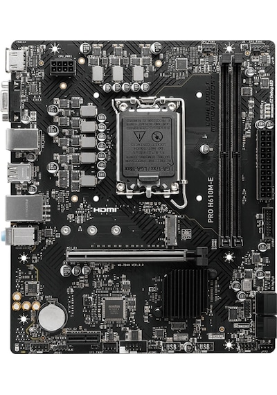 MSI Pro H610M-E Intel H610 5600 MHz DDR5 Soket 1700 mATX Anakart