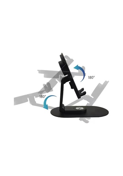 Subutu Sx08 Magsafe Şarj Bölmeli Telefon - Akıllı Saat Standı - Beyaz Beyaz