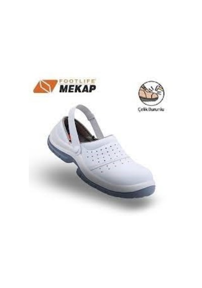 Mekap 210 Beyaz Çelik Burunlu