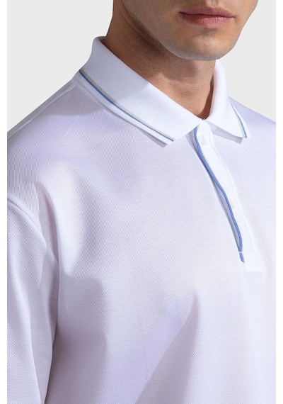 Paul & Shark Erkek Polo Yaka T Shirt 24411259 010 Beyaz Beyaz
